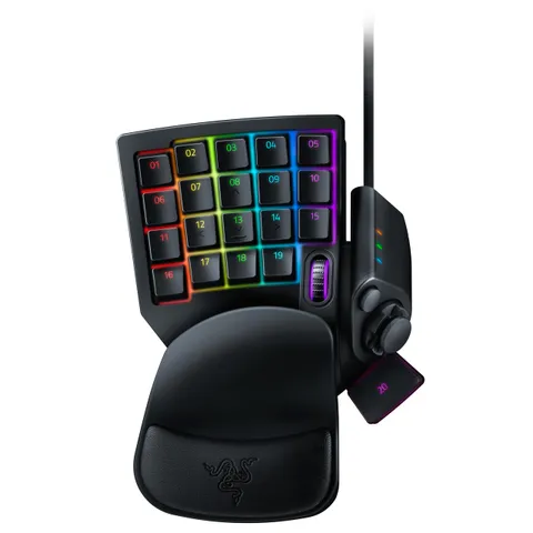 Razer Tartarus V2 - Tastiera da gioco - Gamepad con pulsanti a membrana mecha (32 pulsanti programmabili, thumbpad a 8 direzioni, palm rest, hypershift, illuminazione RGB) Nero