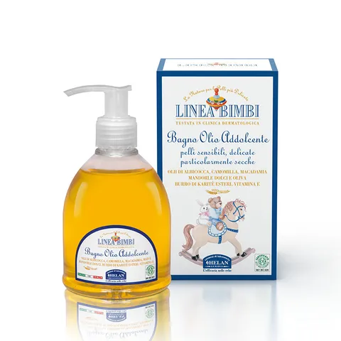 Helan, Linea Bimbi - Bagnoschiuma Bambini e Bagnetto Neonato, Detergente Lenitivo con