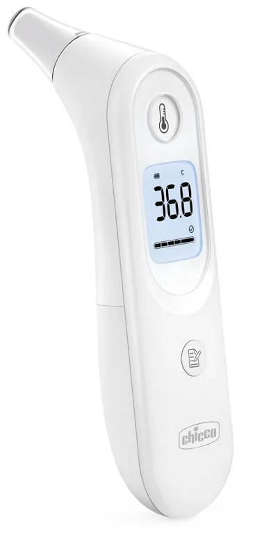 Chicco Termometro Auricolare ad Infrarossi, 0 mesi +, Misurazione della Temperatura