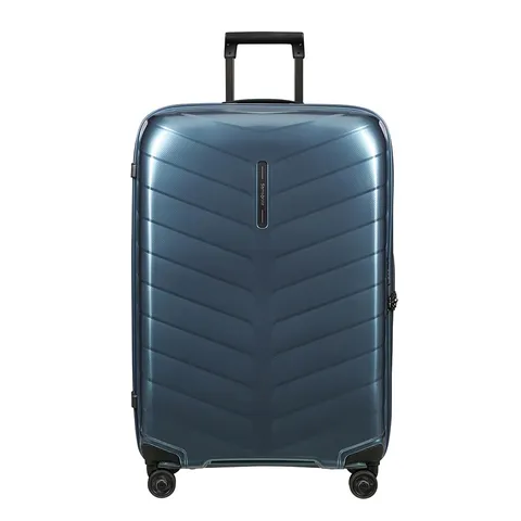 Samsonite Attrix Spinner L, Valigia, 75 cm, 97 L, Blu (Blu Acciaio)