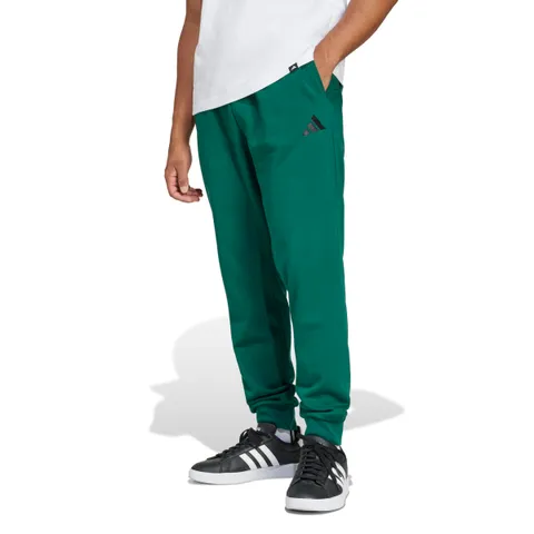 adidas Uomo Essentials Feelcozy Fleece PANT, collegiate green/black, S