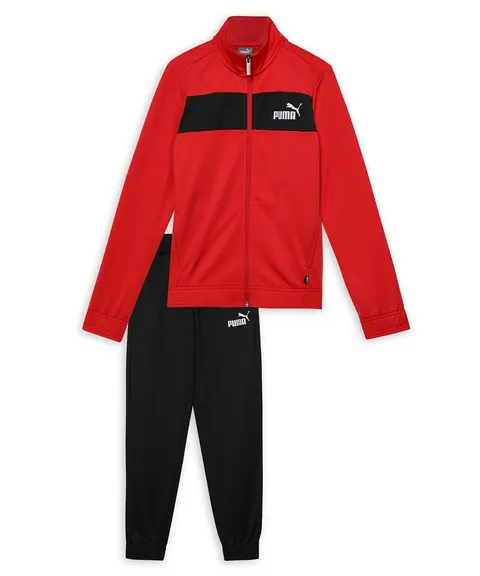 PUMA Tuta a Poly C B, Bambino, Rosso (High Risk Red), 140