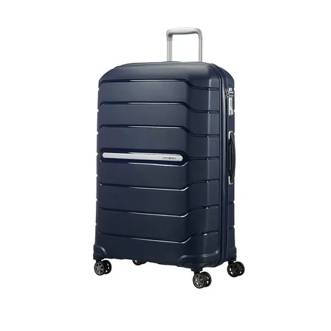 Samsonite Flux - Spinner L, Valigia espandibile, 75 cm, 99/111 L, Blu navy (Navy Blue)