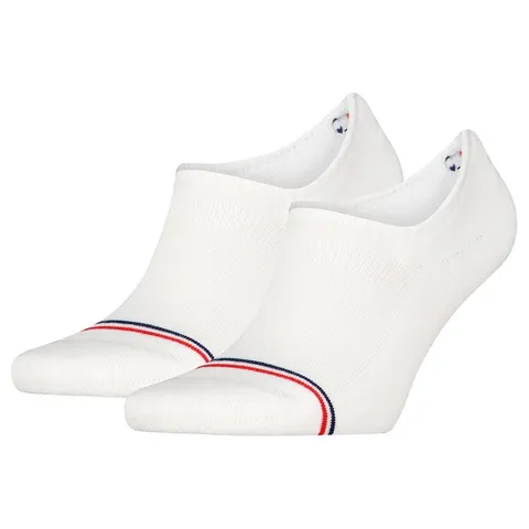 Tommy Hilfiger Footie, Calzini Unisex - Adulto, Bianco, 43-46
