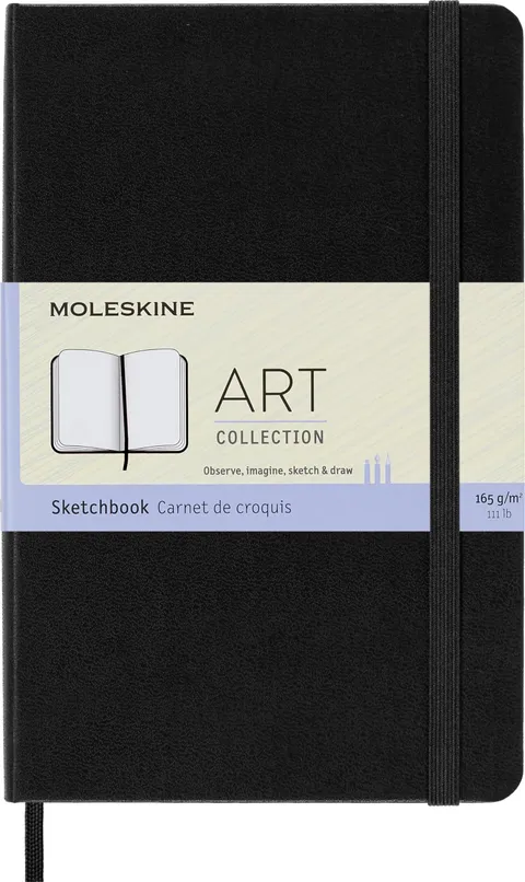 Moleskine Art Sketchbook, Album da Disegno per Schizzi, Carta Adatta per Matite