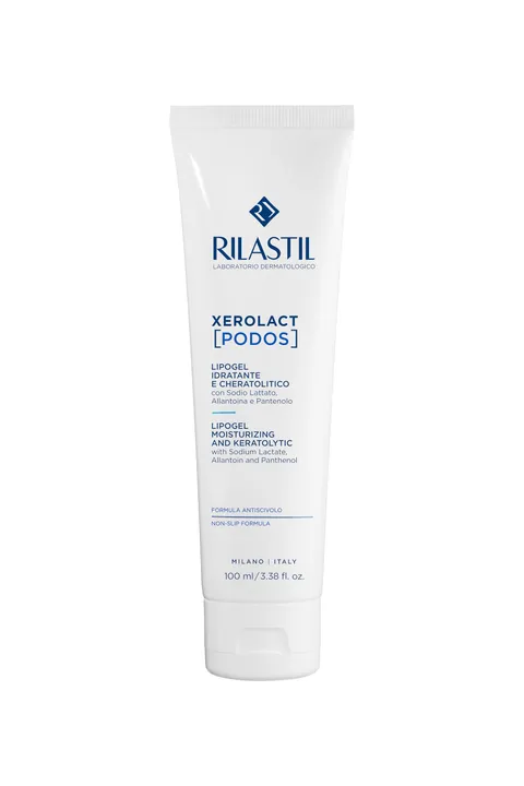 Rilastil Xerolact Podos Lipogel, Trattamento Idratante e Cheratolitico, Texture Ricca