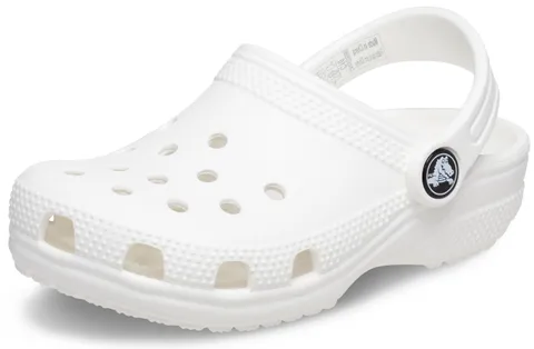 Crocs Classic Clog T, Zoccoli Unisex - Bambini e ragazzi, Bianco, 27/28 EU