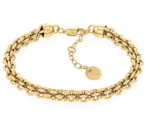 Tommy Hilfiger Gioielli da Donna: Bracciale a Catena in Acciaio Inossidabile Placcato Oro