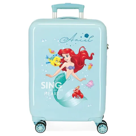 Disney Principesse Valigia da cabina blu 38 x 55 x 20 cm Rigida ABS Chiusura a