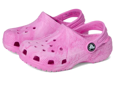 Crocs Classic Watercolor Marbled Clog T, Zoccoli Unisex - Bambini e Ragazzi, Pink Swirl