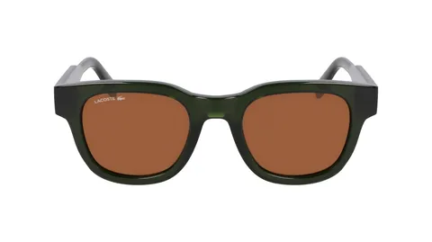 Lacoste L6023S/N Occhiali Unisex Khaki Lente Marrone