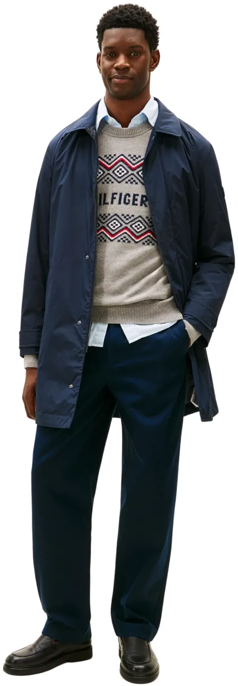 Tommy Hilfiger Uomo LW PACKABLE CARCOAT MW0MW42569 Altri Cappotti, BLU, S, BLU (Cielo del deserto), S