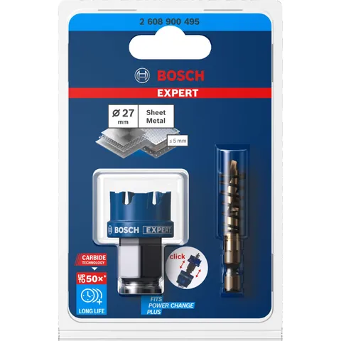 Bosch Professional 1x Seghe a Tazza Expert Sheet Metal per Lamiere di Acciaio, Lamiere di
