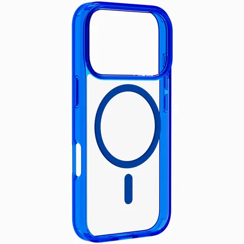 cellularline - Iconic Mag - Custodia trasparente iphone 17 Pro - Bordi Colorati - Ring