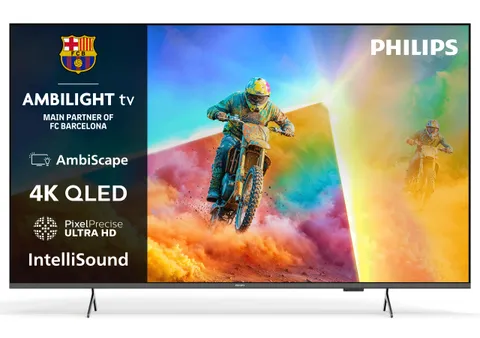 Philips 65PQS8501/12 65 Inch Ambilight 4K QLED Smart TV, Pixel Precise Ultra HD, Titan
