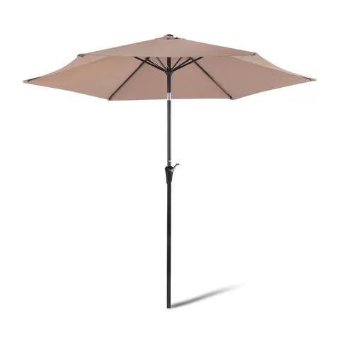 Amazon Basics - Ombrellone da Giardino, Sollevatore a manovella e Pulsante inclinabile