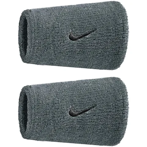 Nike Unisex Swoosh Classic Doublewide 2Pk Banda sudatoria Cool Grey/Black One Size