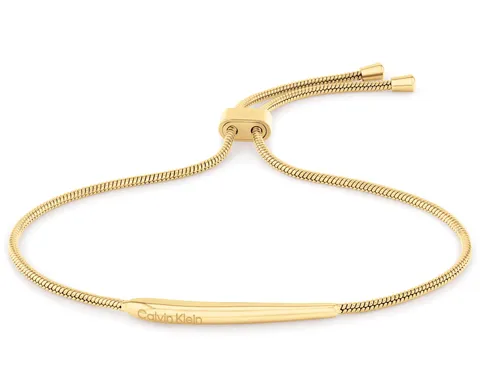 Calvin Klein Braccialetto a catena da donna Collezione Elongated Drops in Acciaio