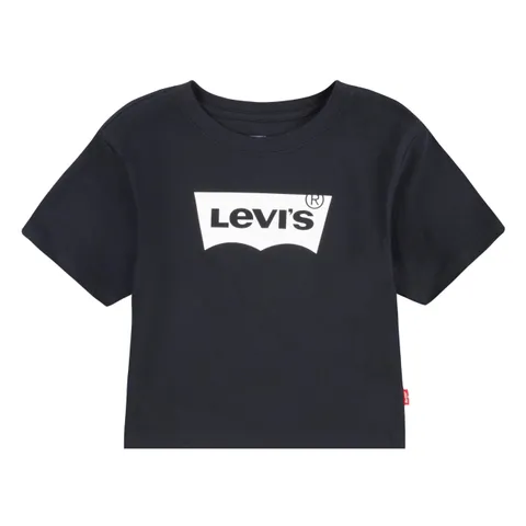 Levi's S/S High Rise Batwing Tee Bambine e Ragazze, Nero, 12 anni