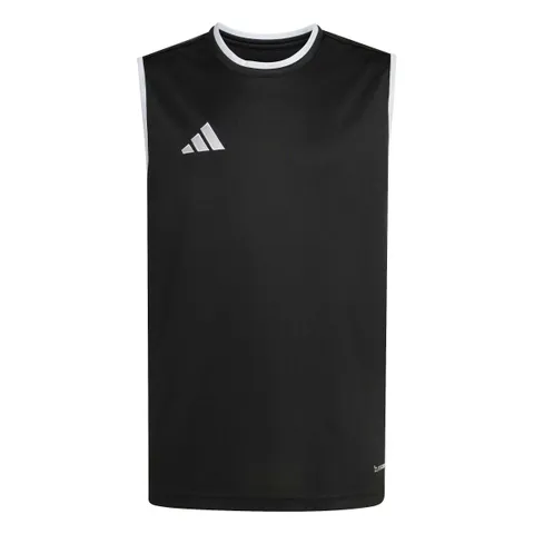 adidas Unisex - Bambini e Ragazzi Entrada26 Sleeveless Jersey Kids Shirt, Black/White