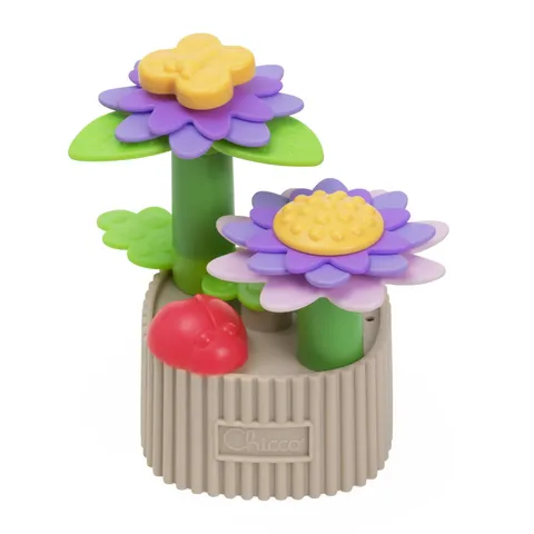 Chicco Vaso di Fiori Giocattolo per Bambini Margherita - Set 14 Pezzi da Costruire in