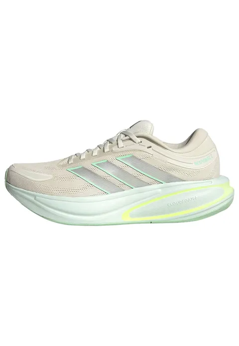 adidas Uomo Response 2 Running Shoes, White Tint/Silver Met./Pulse Mint, 46 EU