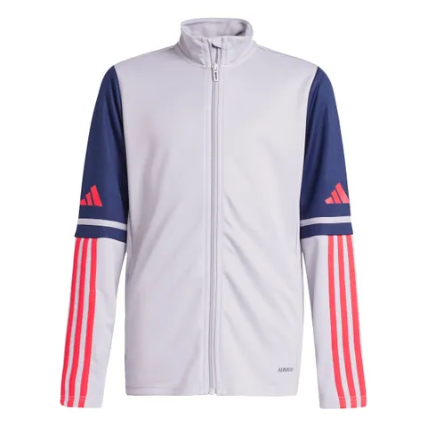 adidas Unisex - Bambini SQUADRA25 Training Jacket KIDS, glory grey/team navy blue 2/pure
