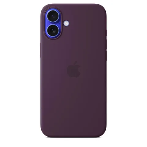 Apple Custodia MagSafe cover in silicone per iPhone 16 Plus - Prugna 