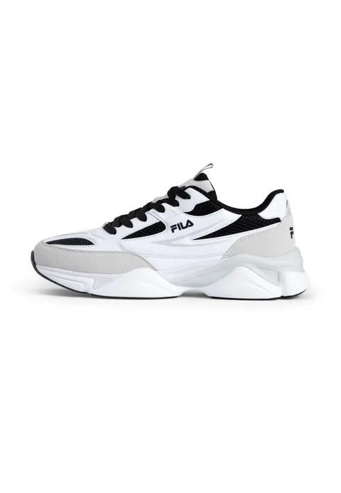 Fila Scarpe da Ginnastica da Uomo, Taglia 44 EU, Bianco Nero, 44 EU