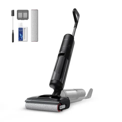 Dreame H12 Pro FlexReach Aspirapolvere Lavapavimenti, Design Piatto a 180°, 5 Min di