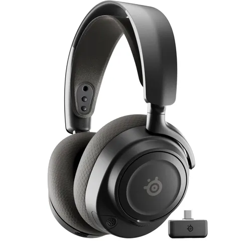 SteelSeries Arctis Nova 7 Wireless Gen 2 - cuffie da gioco - Controllo app in tempo reale - Oltre 50 h - Driver magnetici al neodimio - Mixabile 2,4 GHz/Bluetooth - PC, PS5, PS4, Switch 1/2, Mobile