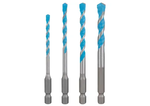 Expert HEX-9 Multi Construction Drill Bit 4pc set 4/5/6/8mm