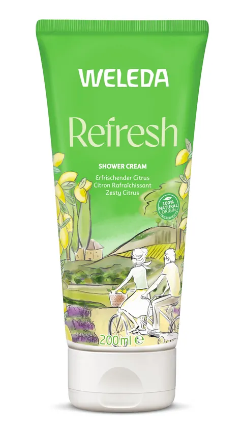 Weleda Doccia Cremosa Limone, bagnoschiuma cremoso dalla vivace fragranza a base di