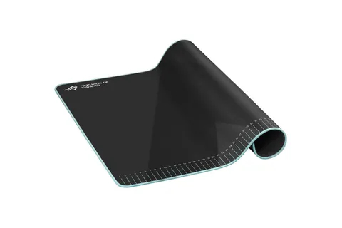 ASUS ROG Hone Ace Aim Lab Edition Mouse Pad Tappetino Gaming XL, Superficie in Tessuto Ibrido Idrorepellente, Olio, Antipolvere, Base in Gomma Antiscivolo, Rettangolare, Nero