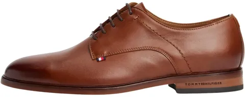 Tommy Hilfiger Uomo Scarpa Derby Thunit in Pelle, Marrone (Winter Cognac), 40