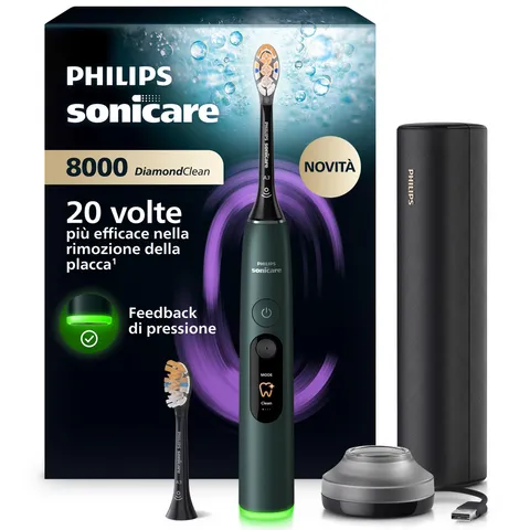 Philips Sonicare Next-Generation DiamondClean 8000 Spazzolino elettrico - con Feedback di