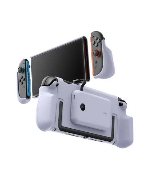 Belkin Gaming Impugnatura Ricarica Nintendo Switch 2, Power bank 10K, Viola