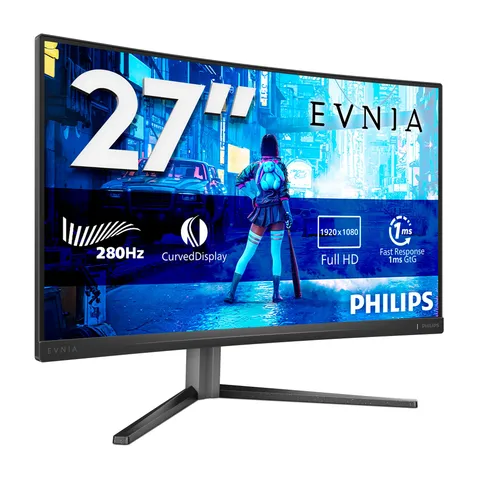 Philips Gaming Monitor 27M2C5200W 27" Curvo 280Hz