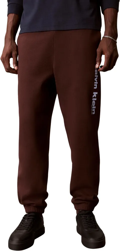 Calvin Klein Uomo Pantaloni da Jogging Retro Graphic con Tasche, Marrone (Rich Brown), S