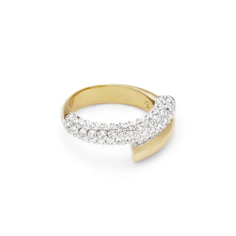 Swarovski Anello Dextera, Bianco, Placcato color oro