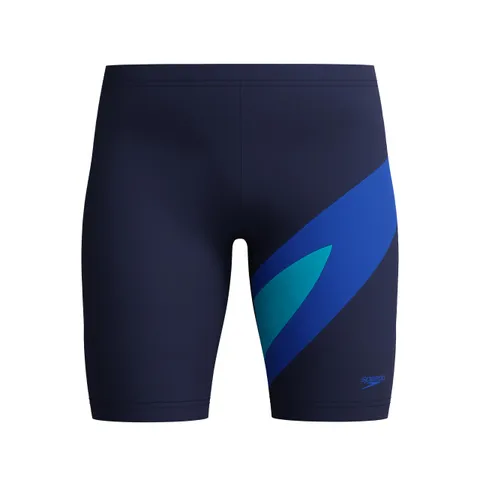 Speedo Hyperboom Jammer da Nuoto per Bambino, Blu Navy, 12 Anni