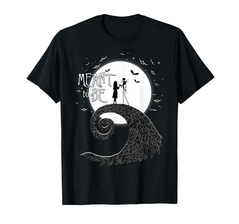 Disney The Nightmare Before Christmas Jack And Sally Maglietta