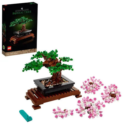 LEGO Botanicals Albero Bonsai - Kit di Piante Artificiali, Modellino da Costruire di