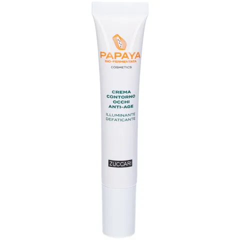 Zuccari Crema Contorno Occhi Anti-Age Illuminante Defaticante, Tubo da 18ml, Con Papaya