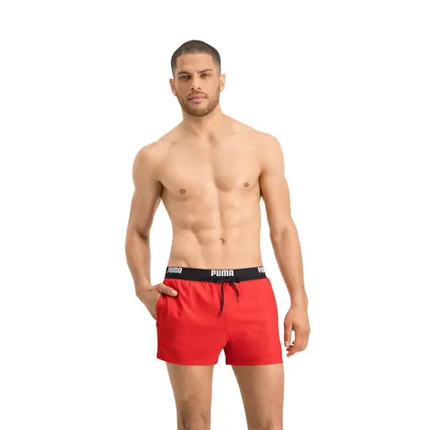 PUMA Shorts Pantaloncini, Rosso 02, M Uomo