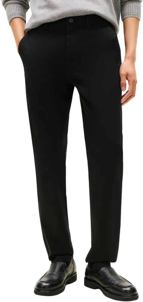 Tommy Hilfiger Core Denton Essential Twill Mw0Mw40262, Pantaloni Chino, Uomo, Nero