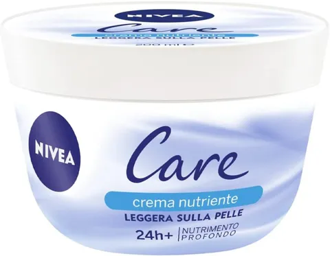 Nivea Care Nutrimento Profondo 3 x 200 ml, Crema viso, corpo e mani nutriente leggera