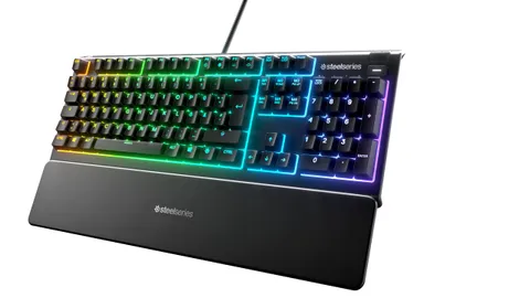 SteelSeries Apex 3 - Tastiera da Gaming RGB - Illuminazione RGB a 10 Zone - Poggiapolsi