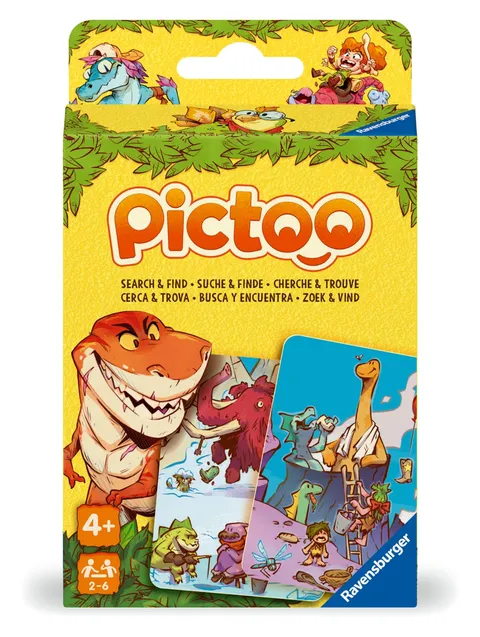 Ravensburger - Pictoo Dino | Gioco Bambino 4 Anni | Da 2 A 6 Giocatori | Giochi Da Tavolo