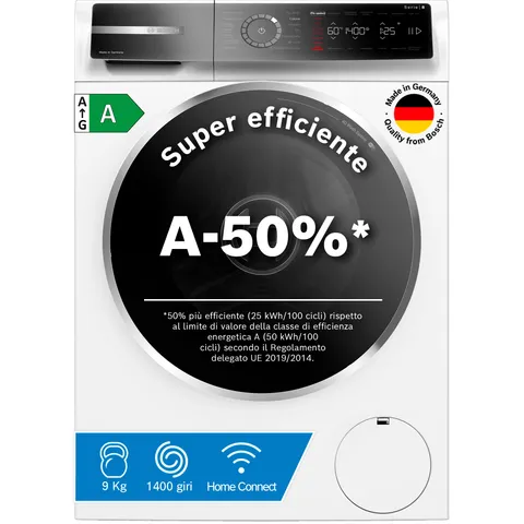 Bosch WGB24402IT lavatrice smart 9 kg 1400 giri